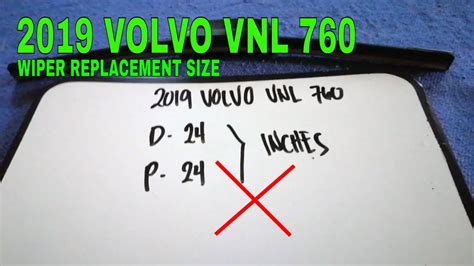 2019 volvo vnl 760 wiper blade size  Add a Vehicle