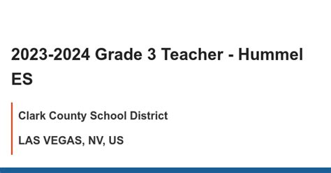 2024 2025 Grade 3 Teacher Hummel Es Linkedin 3 Grade Teacher - 3 Grade Teacher