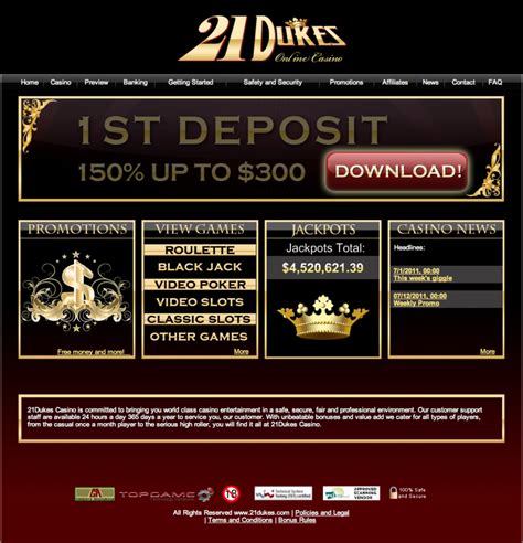 21dukes  3rd deposit – 300% bonus of up to C$3,000 + 30 free spins