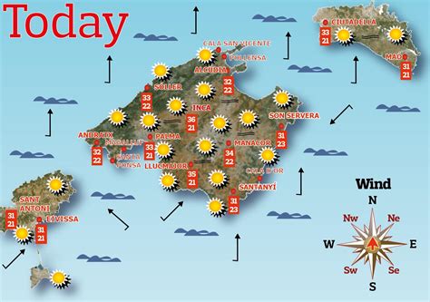 25 day weather forecast majorca bbc  Scattered clouds