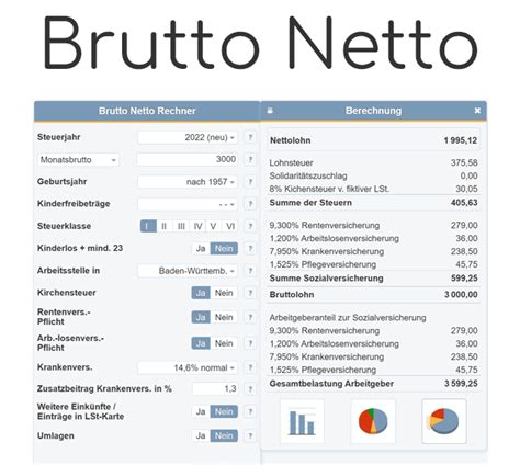 2990 brutto in netto Baden-Württemberg-ban a(z) havi 2 990,00 EUR bruttó fizetés a(z) 1