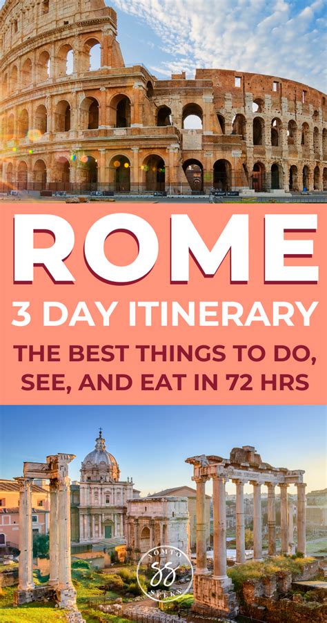 3 day escorted tour of rome  from $187