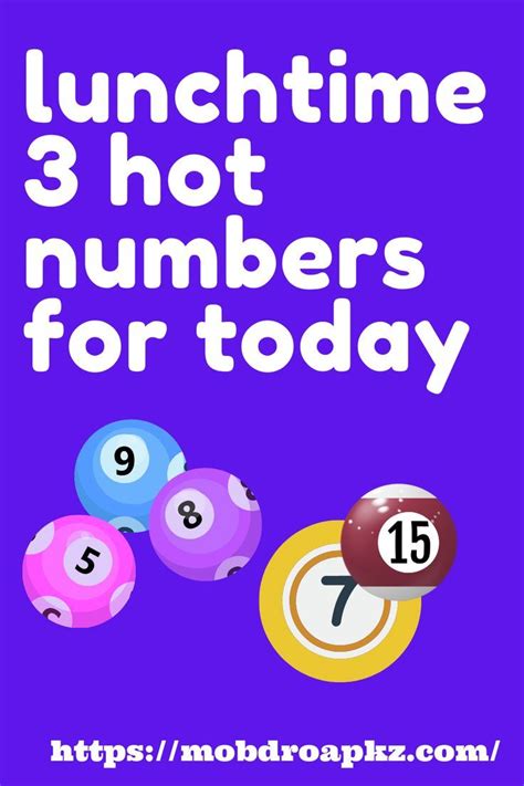 3 lucky numbers for today lunchtime  The first draw takes place at 1:00 pm every day and is known as the Lunchtime draw or afternoon draw