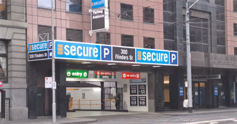 300 flinders street secure parking  to destination