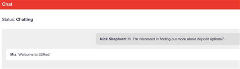 32red live chat  I asked 32Red live chat for the RTP and steve told me that my RTP for this month is just under 90%