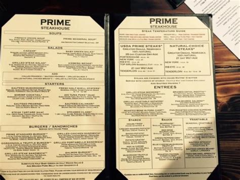 390 prime steakhouse menu Menu Reviews 390 Prime 3