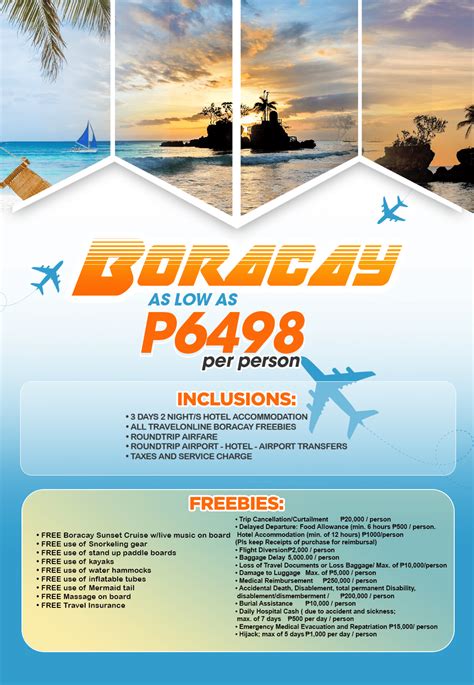 4 days 3 nights boracay package with airfare  ₱5200
