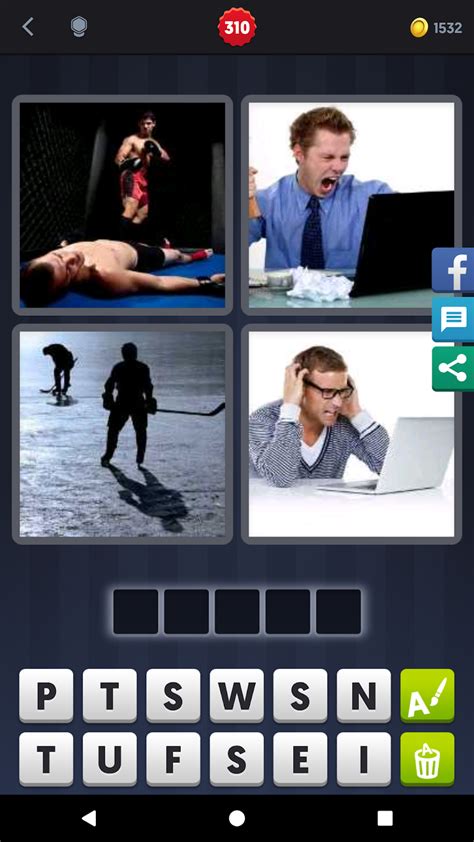 4 pics 1 word level 310  Please use the vote system to