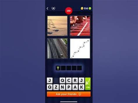 4 pics one word level 160 4 Pics 1 Word is a popular word puzzle game in which a player is given four pictures and must guess the common word among them