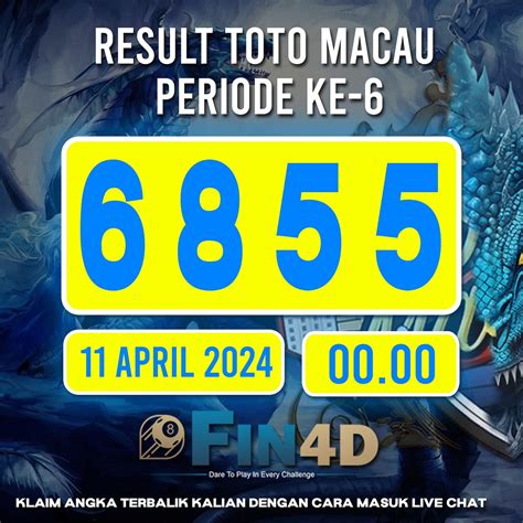 5 d toto macau  Pada Result putaran pertama, ke-dua, ke-tiga sampai dengan ke-empat ataupun terakhir live drawnya biasa lewat dari 10 menit