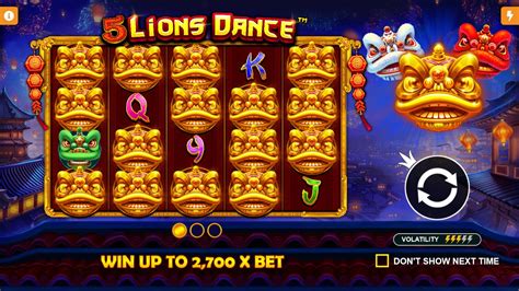 5 lions dance play online  With two exquisite features, the Lion Reel Bonus and the Free Spins rounds, this highly volatile, 1024 ways to win online slot can reward players with wins of up to 2,700x their bet