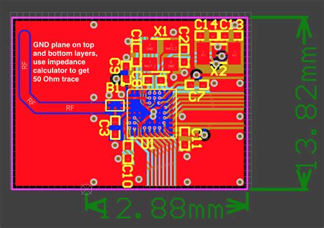 50 ohm trace width fr4  2 Layer Board: 4 Layer Board:Line width of 50 ohm region = 4