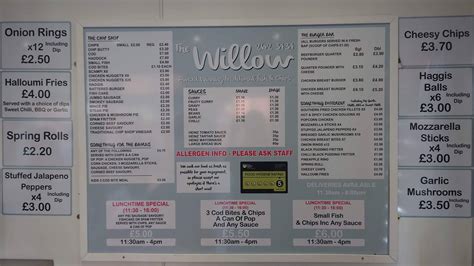 500 club shaw and willow menu  Please note: Menu items and prices of seasonal items are subject to change