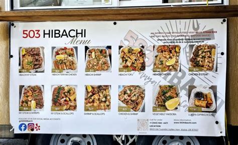 503hibachi aloha menu  “ Hibachi is a fun dining experience and this place does a great job!” more