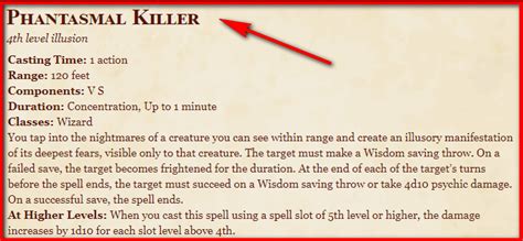 5e phantasmal killer Phantasmal Killer