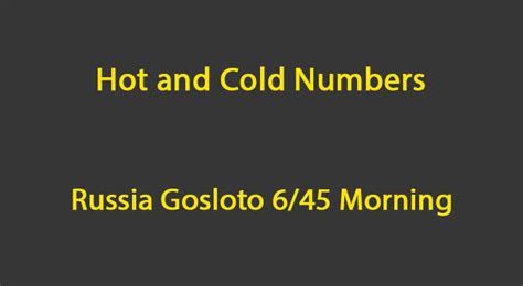 6 45 hot and cold numbers  In order to help players identify these, we provide tables of most frequently drawn lotto numbers and most rarely drawn lotto numbers