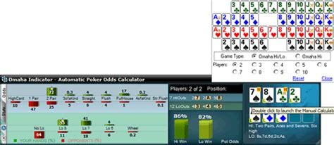 6 card omaha calculator  Here's a quick guide on how to use the odds calculator: In the top right, you can choose your preferred game (you can even calculate the equity of winning a hand in games like Omaha Hi/Lo or Razz)