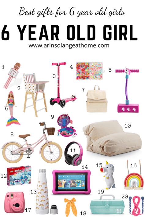 Best gifts for 6 Year Old Girls - arinsolangeathome