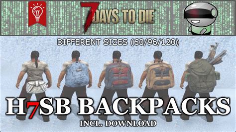 7 days to die backpack mod a21  Extract the pack either on your desktop or a folder of your choice, and choose which version you want to add to your mod folder