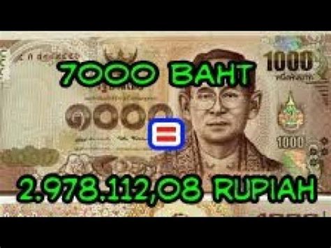 7000 baht berapa rupiah 83 Rupiah Indonesia