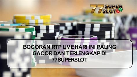 77superslot rtp  RTP (Return to player) is an expected theoretical return of a player to the amount of money that he has bet