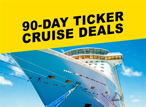 90 day ticker cruise specials  balcony from