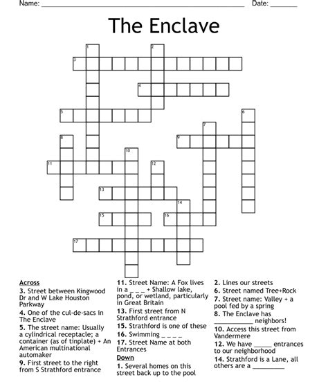 A kingdom forming an enclave crossword clue  The Universal Crossword is a daily crossword puzzle