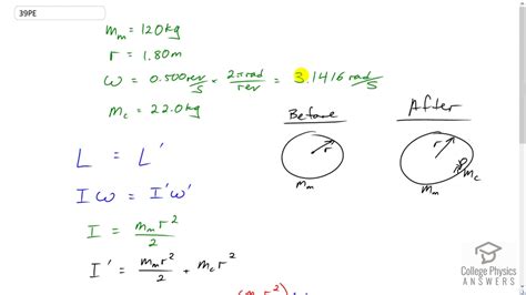 A playground merry-go-round has a mass of 120 kg  What is its angular velocity, in rev/s, after a 32