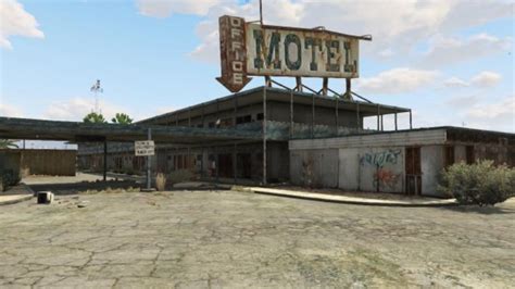 Abandoned motel gta 5 location  The clubhouse is a group of buildings on the north side of Mirror Park