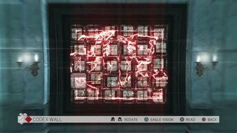 Ac2 codex wall nothing happens  Its a puzzle and here you decipher all 30 cod