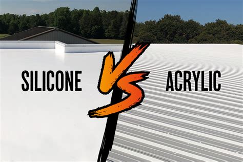 Acrylic vs silicone roof coating  The sealant is designed to be used on fiberglass, metal, and rubber roofs