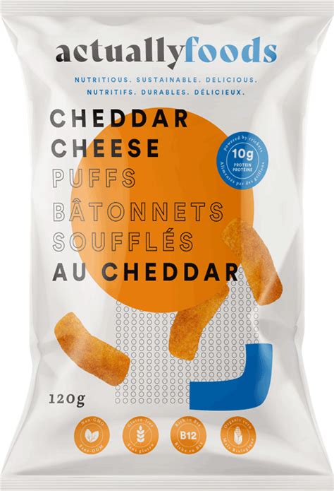 Actually foods cheddar jalapeno puffs  $549