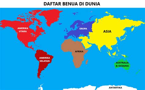 Ada berapa benua di dunia Letak astronomis dan geografis