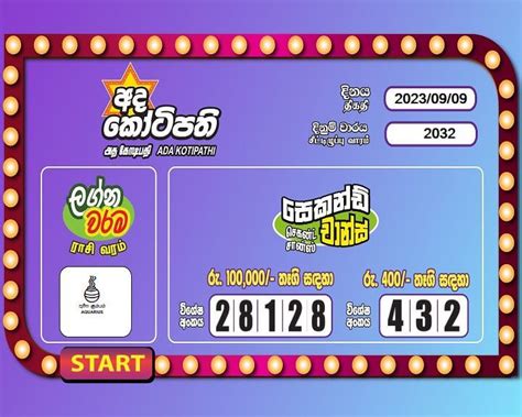 Ada kotipathi 2032  Winning numbers of Ada Kotipathi 2062 Lottery draw, along with Special Draw Numbers information and next jackpot prize