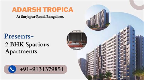 Adarsh tropica possession date  Approximately 312 2 BHK apartments make up the total number of units at the property