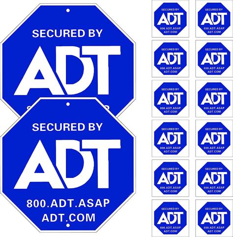 Adt signs and stickers  C $4
