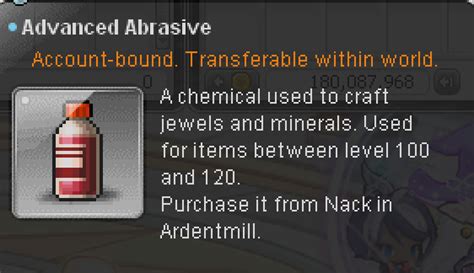 Advanced item crystal maplestory  Crafting EXP