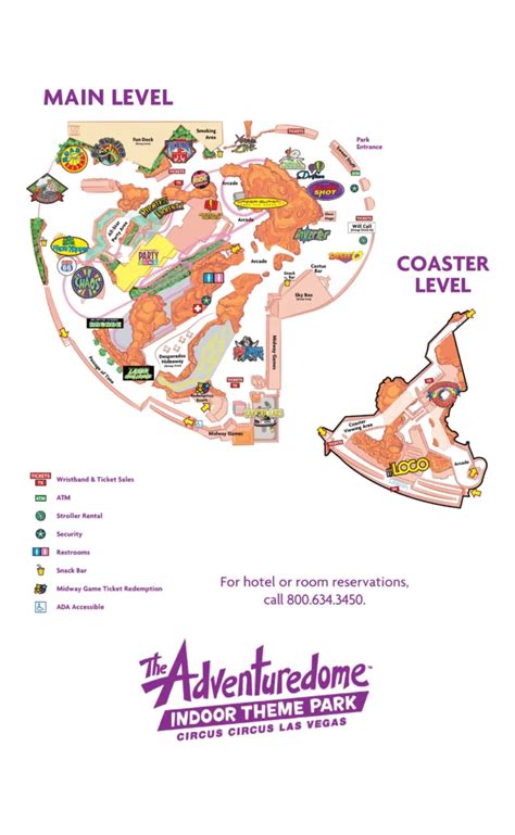 Adventuredome map  For any accompanying parents/guardians, you do not have to have a ticket to gain access to The Adventuredome