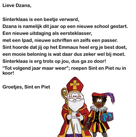 Afsluiting sinterklaasgedicht  zo mooi en uniek, los van de mainstream