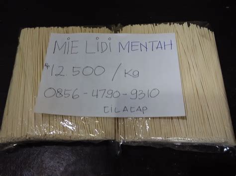 Agen mie lidi mentah terdekat  Mie Lidi atau Mie Gomak GL Cap Harimau 500 gram ( Kuning ) - 1 bungkus