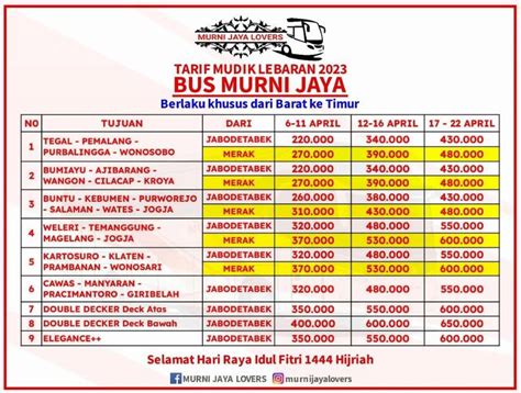 Agen murni jaya terdekat  Nomor Lambung Bus Murni Jaya Tersebut E