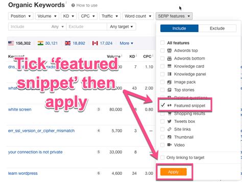 Ahrefs lost featured snippet  For reference, when Ahrefs did a similar study in 2017, they found much lower