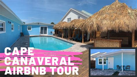 Airbnb cape canaveral  A safe private tropical experience with a huge outdoor living space with massive paver patio, fire-pit and grill
