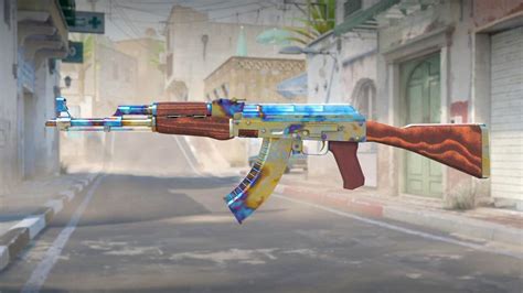 Ak blue gem  One of the most beautiful skins, the Ak-47 Case Hardened with #661 pattern, also known as the Scar pattern, is one of the most expensive skins on the current market