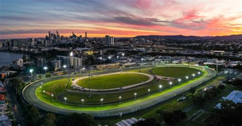 Albion park paceway Buy Cinematic aerial fly around capturing Brisbane city metropolitan racecourse, Albion park paceway, th by BlackBoxGuild on VideoHive