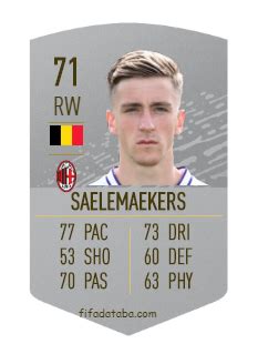Alexis saelemaekers fifa 20  Alexis Saelemaekers (Alexis Jesse Saelemaekers, born 27 June 1999) is a Belgian footballer who plays as a right winger for Italian club Milan