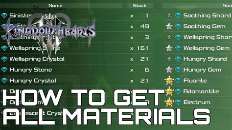All synthesis materials kh3  Get 50 unique Synthesis Materials to unlock the Ultima Recipe