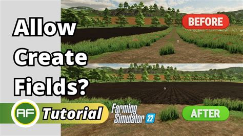 Allow create fields fs22  Pro tip: always save before messing with buildings or landscaping