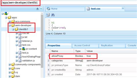 Allowproxy property in aem  Create an Adobe Cloud Service configuration to use third-party tool's data layer