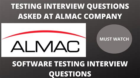 Almac interview questions  1 (800) 615-1067